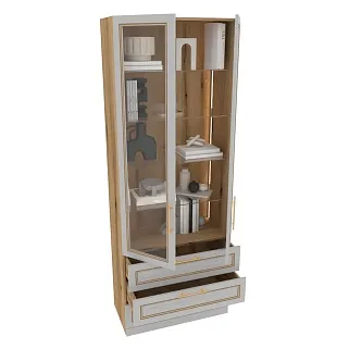 Шкаф книжный со стеклом А213S