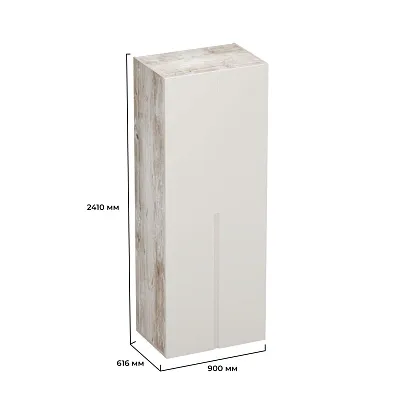 Шкаф 2 дверный, фасады в эмали LE210.60-4