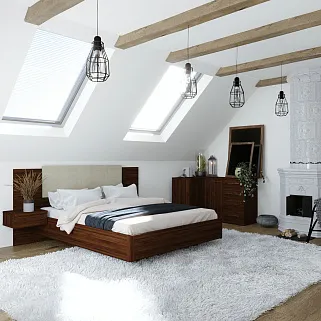 Кровать двуспальная CUBO с парящим эффектом C161 , 160x200