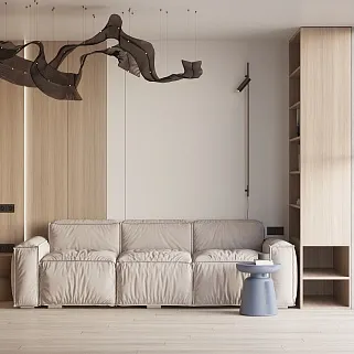 Кабинет в светлых древесных оттенках №4