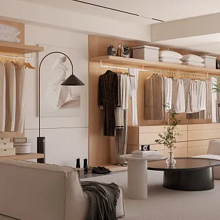 Гардеробная открытая №4