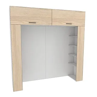 Ниша для кровати с секциями L407.60