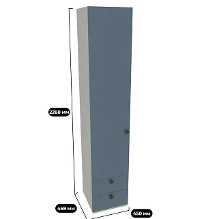 Шкаф 1 дверный с ящиками P221