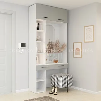 Столик туалетный с антресолью и стеллажом L415