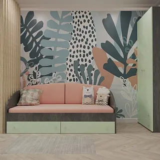 Кровать односпальная с ящиками P902N, 90x190