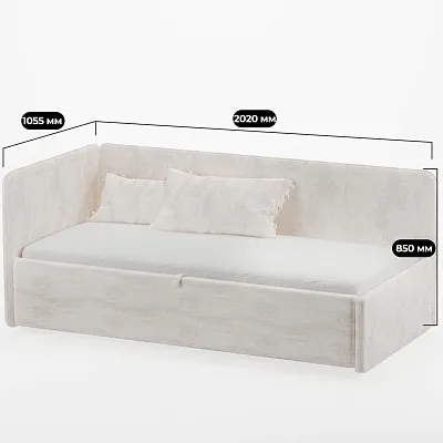 Кровать с подъемным механизмом и ящиком для белья RUBY М1