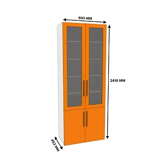 Шкаф книжный со стеклом L214S