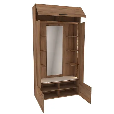 Секция с зеркалом и полками с подсветкой L408