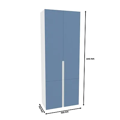 Шкаф книжный, фасады в эмали LE214