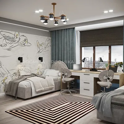 Cтол прямой на 2 рабочих места L718.2