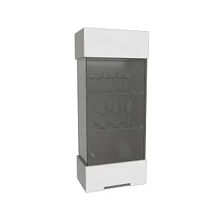 Шкаф навесной с подсветкой, фасады в эмали LE360 L/R