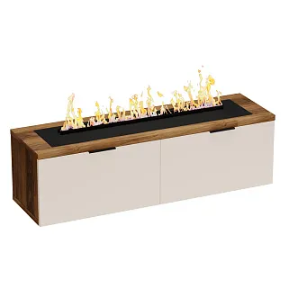 Тумба ТВ напольная с электрокамином L548.350