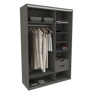 Шкаф-купе U160 тип 1 МДФ/зеркало