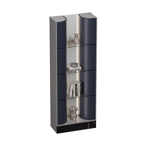Стеллаж напольный радиусный с подсветкой TG730.90.200
