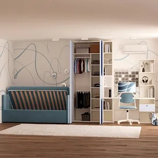 Кровать с подъемным механизмом и ящиком для белья LINE 1