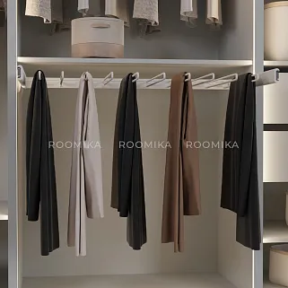 BELLE  Вешалка для брюк, 900 мм, цвет белый, BE90TRWH