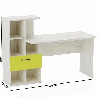 Рабочий стол со встроенным стеллажом HOF421