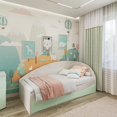 Кровать односпальная P901 с подъемным механизмом, 90x190