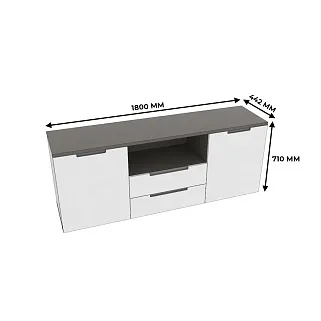 Тумба напольная, фасады в эмали LE-504