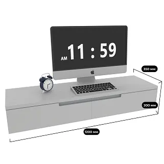 Туалетный столик, фасады в эмали LE-515