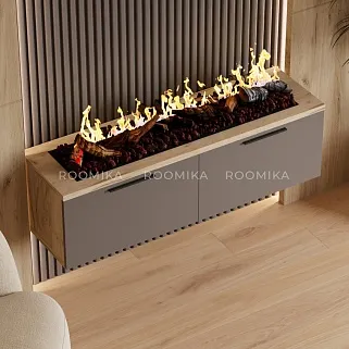 Тумба ТВ напольная с электрокамином LG548.351