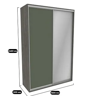 Шкаф-купе U160 тип 1 МДФ/зеркало