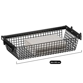 BELLE Корзина для белья 900 мм, цвет графит, BE90BAGR