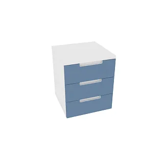 Тумба прикроватная 3 ящика, фасады в эмали LE703