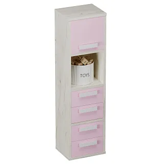 Cтеллаж сквозной книжный на 4 ниши с фасадом E804