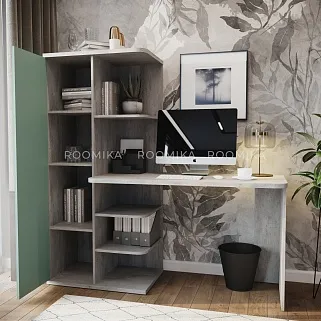 Рабочий стол со встроенным стеллажом HOF423