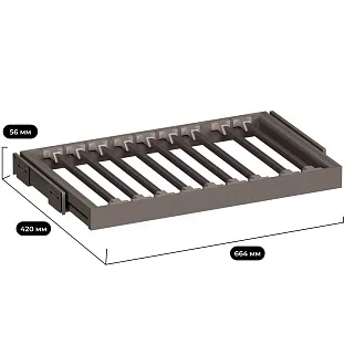 ALFA Выдвижная брючница наборного типа в базу 700 мм, FRM5806.664.01