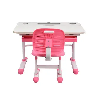 Комплект парта + стул Littonia Pink-w + лампа
