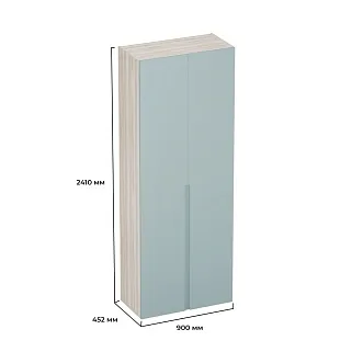 Шкаф 2 дверный, фасады в эмали LE-210.44-4