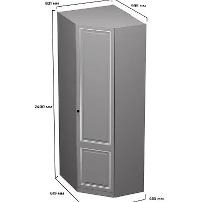 Шкаф угловой с перемычкой A218P