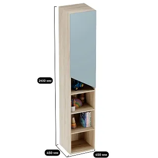 Шкаф-стеллаж со скошенным фасадом LG261 L/R