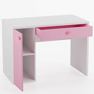 Cтол письменный с тумбой с фасадами в эмали LE717 L/R