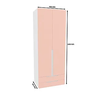 Шкаф двухдверный с ящиками глубокий, фасады в эмали LE211.60