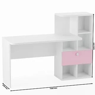 Рабочий стол со встроенным стеллажом HOF421