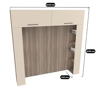 Ниша для кровати с секциями L407.44