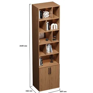 Стеллаж, фасады натуральный шпон L2228.44