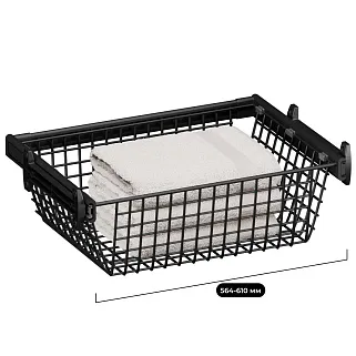 BELLE Корзина для белья 600 мм, цвет графит, BE60BAGR