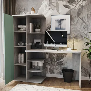 Рабочий стол со встроенным стеллажом HOF423