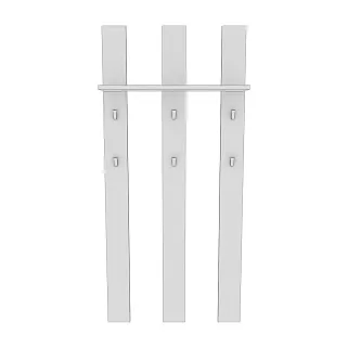 Панель широкая с полкой и крючками L-100