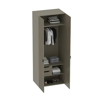 Шкаф 2 дверный, фрезерованные фасады в эмали LE-210.60-2