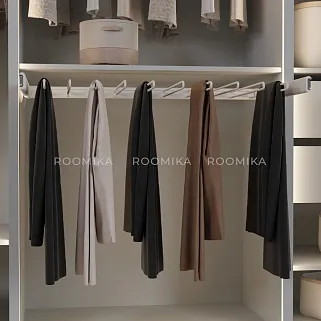 BELLE  Вешалка для брюк, 900 мм, цвет белый, BE90TRWH