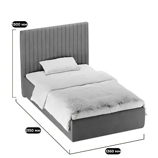 Кровать мягкая ASTI  с подъемным механизмом,120x200