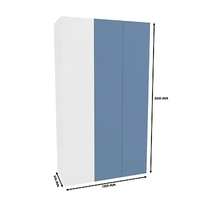 Шкаф со складными дверьми и фальш панелью, фасады в эмали LE206 L/R