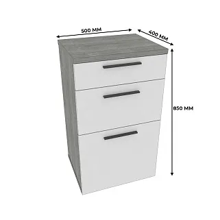 Тумба узкая 2 ящика LG-875