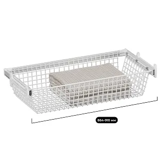 BELLE Корзина для белья 900 мм, цвет белый, BE90BAWH