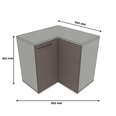Тумба угловая, фасады МДФ CNG-709